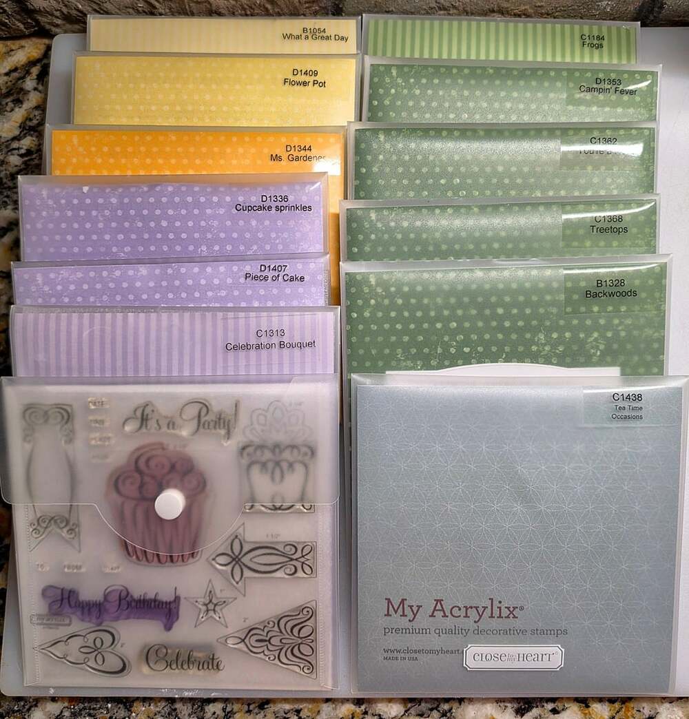 Close To My Heart My Acrylix Stamp Set And Storage Case